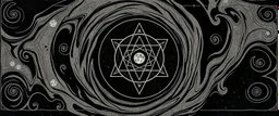 stone age pinball , black swirly border with sacred geometry,