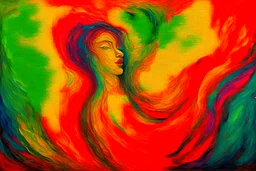 abstract art of happiness of being reunited with my long lost lover
