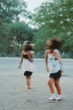 a blurry, distressing, haunting image of splitting in half