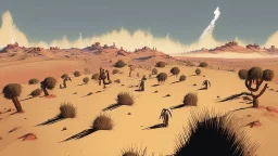 desert, comic style