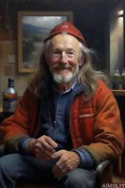 Living ambolt, prize winning oil painting