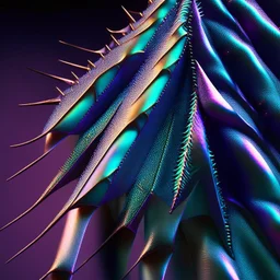 iridescent cloth with spikes