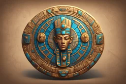 ancient egypt stylized 2D button for interface, UI, GUI, Artstation, interface design, games, cgsociety, cloisonnism, detailed painting, full of details, high detail