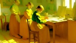 CREATE AN IMAGE based on the work of Anna Ancher