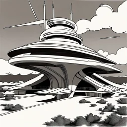 Frank Lloyd Wright designs a starship.