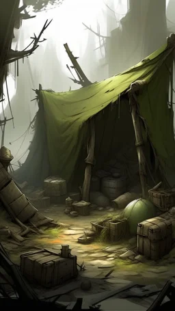 bandit's loot, post-apocalyptic, concept art