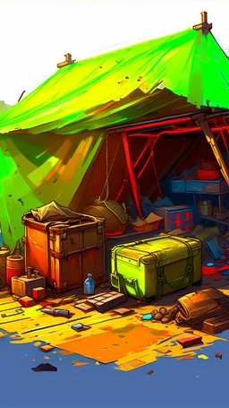 bandit's loot, post-apocalyptic, concept art