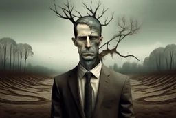 imagen surrealista al estilo de la serie True Detective