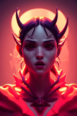 portrait of a dancing with a devil, high delicate defined details, beautiful, atmospheric, matte, 3 d 8 k octane rendered, sharp focus, illustration, high detail, ultra realistic, highly saturated colors