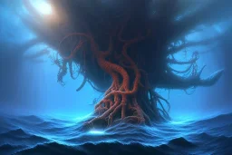 deep sea tree landscape