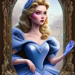 extrem tim burton style cinderella, ultra detailed,