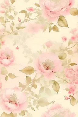 turn this into vintage floral pink background, vintage map background