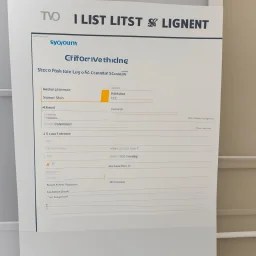 two lists fo clients on both sides of a counter