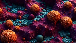 Horror Art-inspired complex 3D rendering of Abstract Porosity: Vibrant, Porous, Porous Bone, Diseaased Pus Scabs Putrid Wet Oozing Texture Background Perfect for skin textures, 3D Game Cinematic Feel, Epic 3D Videogame Graphics, Intricately Detailed, 8K Resolution, Dynamic Lighting, Unreal Engine 5, CryEngine, Trending on ArtStation, HDR, 3D Masterpiece, Unity Render, Perfect Composition