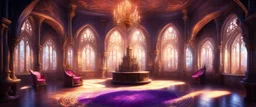 fantasy interior of a magic castle