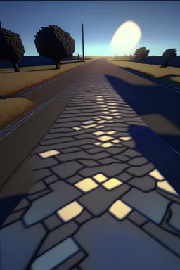 road shader from shadertoy