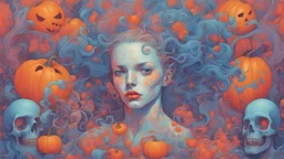 psychedelic halloween by james jean