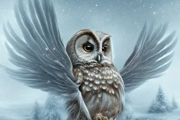 snow winged OWL