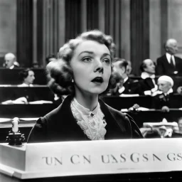 Lillian Gish addressing the US Congress.