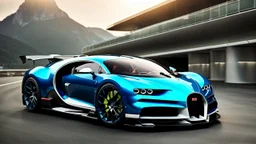 Alien Bugatti Chiron Hyper Sport, desktop wallpaper, 4K, Cinematic