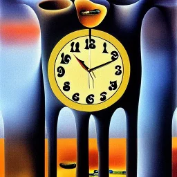 Melting clock painting by Salvador dali