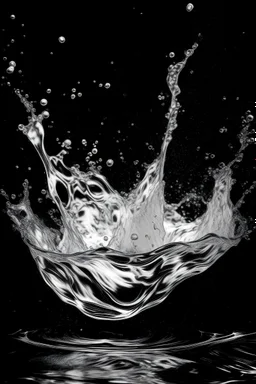 white Splash on water image