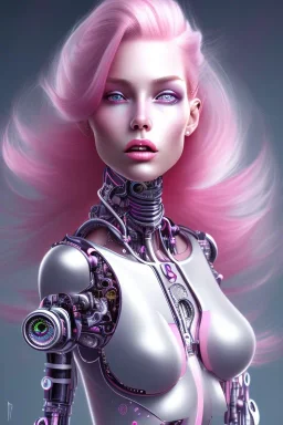 cyborg, pink hair, sexy, perfekt, real, dream