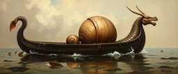 master oil painting by Rembrandt, the dragon snail boat fallout 4