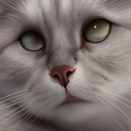 white cat, natural pigment, extremely sharp detail, finely tuned detail, ultra high definition, 8 k, unreal engine 5, ultra sharp focus, winter ambiance