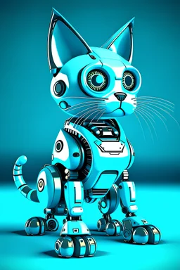 funny robot cat
