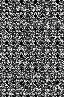 Textile design, black and white, tilable, infinite pattern,