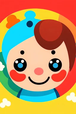 A cute autism sign image for a book cover vector-style