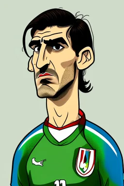 Guglielmo Vicario Italian football player cartoon 2d