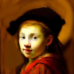 portrait of a girl Rembrandt style