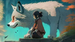 studio ghibli, wolf