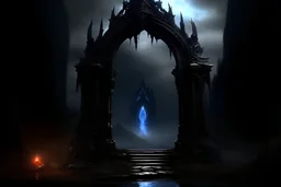 background dark, fantasy, hell gate
