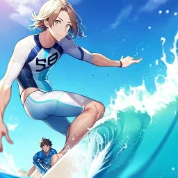 anime, surfer