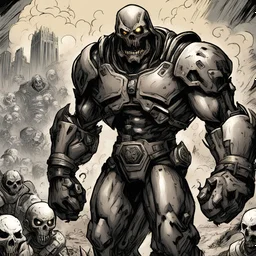 The Ultimate Doom: Search, in comic art style