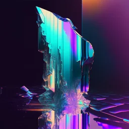 iridescent glitch