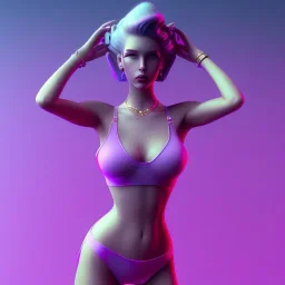 Vaporwave adult female