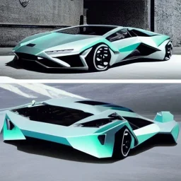 Realistic Futuristic Lamborghini