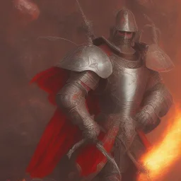 Knight guard. Magic scroll. Weapons. Tight. Damascus steel. Technical details. Red. Doom dark. Meteorite. Fire.