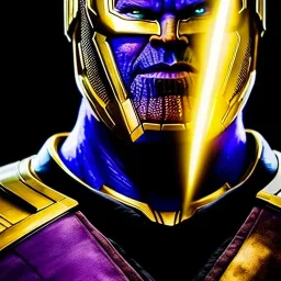 Ultra detailed fullbody Portrait+zoomout in oil on canvas of thanos wearing the infinity gauntlet villain with Armor and helmet ,extremely detailed digital painting, extremely detailed face,crystal clear Big Glowing eyes, mystical colors ,perfectly centered image, perfect composition, rim light, beautiful lighting, 8k, stunning scene, raytracing, anatomically correct, in the style of robert e howard and Ken Kelley and Ohrai Noriyoshi and Simon Bisley and tomzj1