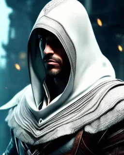 assassin, mask cover whole face and hood ,assassin's creed, highly detailed, hyper-detailed, beautifully color-coded, insane details, intricate details, beautifully color graded, Cinematic, Color Grading, Editorial Photography, Depth of Field, DOF, Tilt Blur, White Balance, 32k, Super-Resolution, Megapixel, ProPhoto RGB, VR, Half rear Lighting, Backlight, non photorealistic rendering