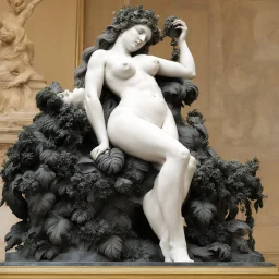 After "Bacchante" by Albert-Ernest Carrier-Belleuse, 1863. Musee d'Orsay, Paris Model: insane god/deiced art
