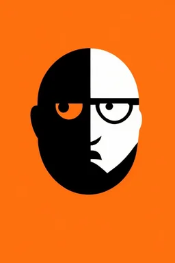 saul bass face minimal logo