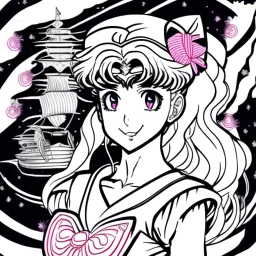 Sailor moon line art