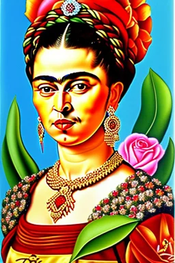 A self portrait of obese Frida Gallo