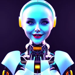 smiling lady robot top