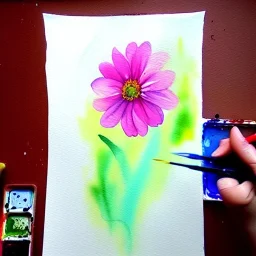 water color flower painting